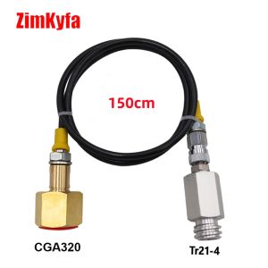 SODA Maker to External Co2 Tank Adapter and Hose Kit Fit SodaStream W21.8-14 Or CGA320 W/Quick Disconnect Connector