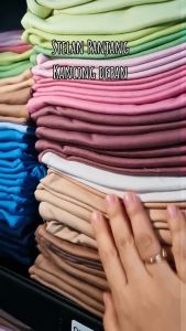 BABY HAI Iris Set - Setelan Kancing Depan Polos Baju Panjang Celana Panjang - Seri Coklat