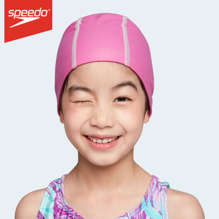 Speedo Children's Swimming Cap Silicone Lycra Coating Boys and Girls