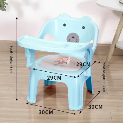 Thickened Plastic Backless Chair for Kids Dining Room Home Use Anti-Slip Nursery Chair Children Furniture Meal Time Chair