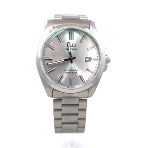 Q&Q Superior Automatic Silver Watch (Model: S23A-505VK)