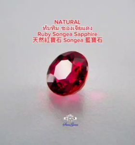 ทับทิม ซองเจียแดง (Songea Ruby Sapphire) Weight น้ำหนัก 1.251 ct. Clarity Grade ความสะอาด IF ทับทิมซองเจียแดง ทับทิมซองเจีย - Lazada