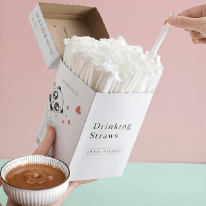 Medicine Drinking Straw Single Use Paper Package