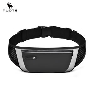 AUOTE กระเป๋ากีฬาแฟชั่นผู้ชายผู้หญิงกระเป๋ากระเป๋าคาดเอวบางเฉียบกระเป๋าคาดหน้าอกปรับได้กระเป๋าวิ่งพาดลำตัวกันน้ำกระเป๋าคาดเอวคาดเอวใส่โทรศัพท์เข็มขัดวิ่งจ๊อกกิ้งกระเป๋าคาดเอวพร้อมแถบสะท้อนแสงสำหรับออกกำลังกายกลางแจ้ง