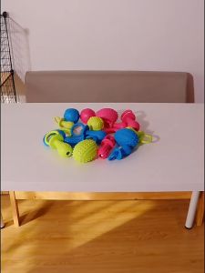 ของเล่นขัดฟันสุนัข ลูกบอลสุนัขของเล่นสุนัข ยางกัด ของเล่นสุนัขยางกัด ของเล่นหมา มีเสียง ลูกบอลหมา ช่วยขัดฟันสุนัข