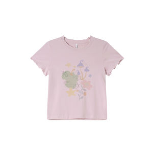NIHAOKANONG | Áo Thun Phông Cotton In Kỹ Thuật Số Đơn Giản Dành Cho Nữ