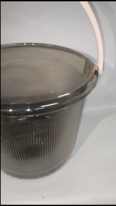Thickened Clear Household Bucket Pail With Handle Basin.and Water Dipper Acrylic Cleaning ToolsTimba Tabo Palanggana
