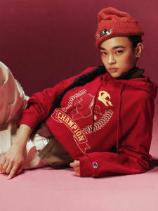Champion | Horse Year Series Couples Hoodie Red New Spring