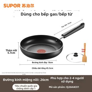 Supor | Chảo Chống Dính Chống Khuẩn Điểm Đỏ Tương Thích Bếp Từ