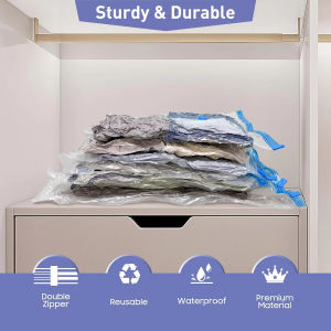 Vacuum Storage Bags With Valve Folding Compressed Space Saving Clothes Storage Big Size For Towel Cloth Blanket