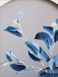 Cành khuynh diệp giả vintage có bông cắm bình trưng bàn siêu xinh Cành bạch đàn giả trang trí phòng decor nhà cửa tiệc cưới phụ kiện chụp ảnh