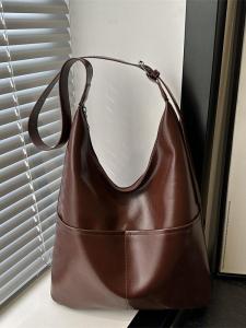 กระเป๋าผ้าใบทรงสี่เหลี่ยม 2024 กระเป๋าสะพายไหล่ข้างเดียวสำหรับผู้หญิง กระเป๋าใส่ของใช้ประจำวันแบบลำลองขนาดใหญ่ กระเป๋าสะพายข้างผ้าลายดอกไม้