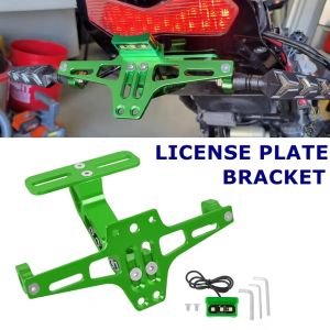For Kawasaki NINJA 250r 300 400 650 1000 Z400 Z650 Z800 Z900 Z1000 SX ZX6R ZX9R ZX12R ER6N/F Universal Rear License Plate Holder