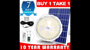 ESGLOVES 40000W Super Bright Solar Ceiling Light with Remote Control and Solar Panel - Indoor and Outdoor Lighting - Buy 1 Take 1 - 10 Year Warranty