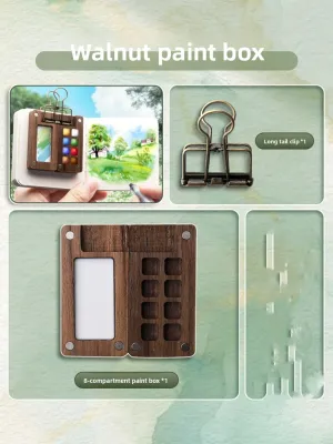 YUJIANJINLI | Mini Portable Watercolor Set for Kids