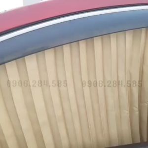 Bộ 4 rèm vải che nắng cửa có dây buộc hút nam châm thông minh trên xe hơi