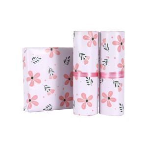 50Pcs/Lots Plastic Packaging Bag Waterproof Logistics Clothing Postal Pouch Custom Logo Plastic Shipping Mailing Bag