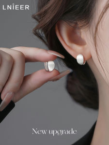 Lnieer | Pure 999 Silver Matte Earrings Luxurious