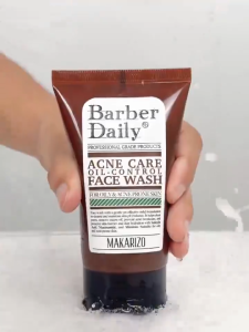 MAKARIZO Barber Daily Face Wash Pria Pencerah Wajah 2% Niacinamide Low pH 3x Efektif 100ml XX398