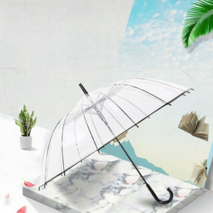 ZHIZHOU | Durable Transparent Double-layer Umbrella Long-handle
