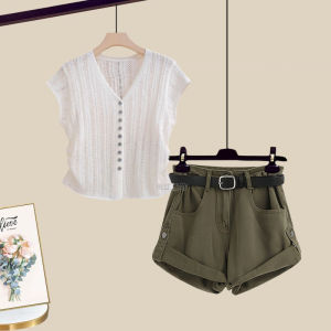 NUMEN BUTTON | Design Trendy Petite Summer Outfit Set 2 Pieces