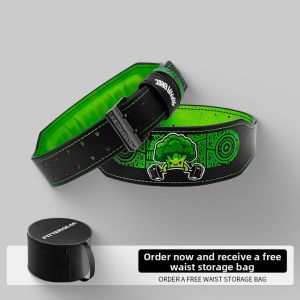 FitterGear | Cow Leather Squat and Deadlift Support Belt for Strength Training