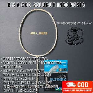 Raket Badminton Bulu Tangkis Victor Thruster F Claw 30 Lbs Bonus Tas Dan Grip