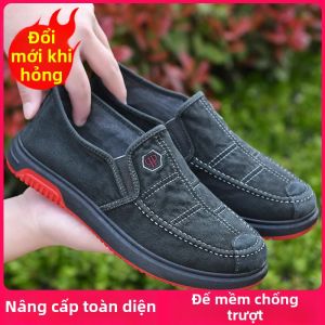 JIFANPAUL | Giày Vải Thoáng Khí Nam Màu Đen