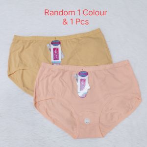 Original Zihongtian 6266 Mid Waist Hip-Lifting Womens Underwear Plus Size Underwear Solid Color Panties