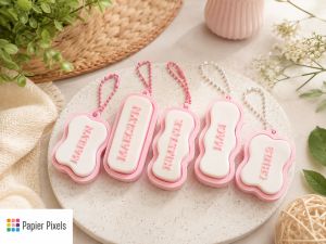 Personalized 3D Print Name fidget clicker keychain lightweight handy clickers custom name