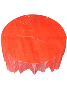 Wedding Celebration Thickened Plastic Tablecloth round Square Red Color Banquet Dining Table Cover Disposable Home Hotel Use