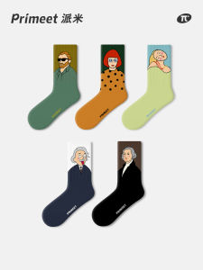 PRIMEET | Sweat-Absorbing Cartoon Fun Socks