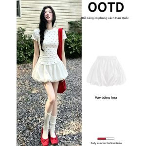 ZUKUN | Bộ Váy Chấm Bi Thời Trang Mới