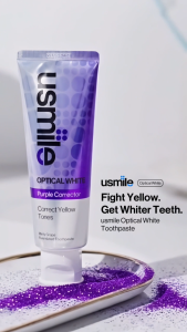 [BUY 4 GET 6] usmile Oral Care Set - 3 Optical White Toothpaste +1 Repair White Toothpaste + (FREE) 3MINI | Dual Color-Correction | Teeth Whitening | Remove Yellow Stains | Enamel Repair | Fresh Breath | Halal | Teeth Cleaning| Halal
