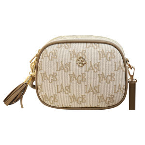 TAOHUALIHUA | Fashion Layered Print Circular Crossbody Bag