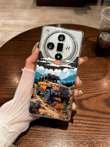 Oppo Findx9 Phone Case Full Cover Transparent Soft Silicone Protective Shockproof Cover for Mercedes-Benz Off-Road Car