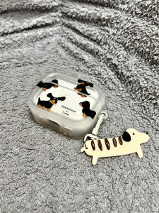 Durable Protective Case for Airpods pro 3 Airpods 4 Apple Earphones Bluetooth Headset Cover with Cute Sausage Dog Design