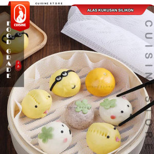 Alas kukusan bakpao Pao dimsum siomay kue basah Tatakan kukusan Anti Lengket Silikon FOOD GRADE