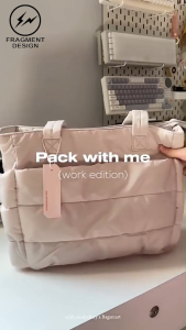 F&D Large Capacity ladies ultra light fluffy handbag Waterproof mother and baby bag Multifunctional Bagwith compartments portable travel bag