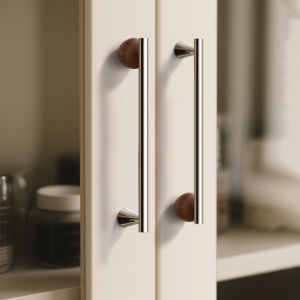 UCUBE | French Luxe Wood Brass Antique Style Cabinet Pull Silver