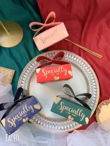 UMI Wedding Party Birthday Favour Goodies Gift Souvenir Doorgift Candy Ribbon Shape Box Kotak Gula-Gula Kahwin Murah