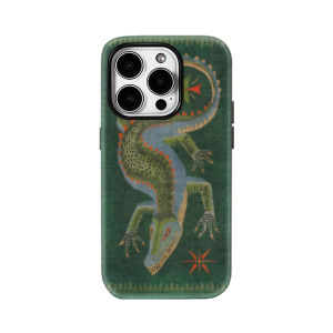 Potdemiel | Mythical Lizard Tapestry Phone Case for iPhone 18/17/16/15/14/13/12/11 pro Max plus Double-layer Back Cover Compatible with Mult