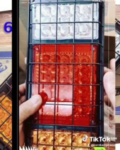 ไฟท้ายมีตระแกรงกันหิน 3 ตอน 60LED 12V และ 24V รุ่นพิเศษ ออกแบบใหม่แสงสว่างกระจายมากขึ้น 30%