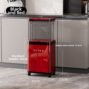 TAOXIAOHE | Adjustable Easy-to-Use Large Kitchen Waste Bin with Wheels Capacity