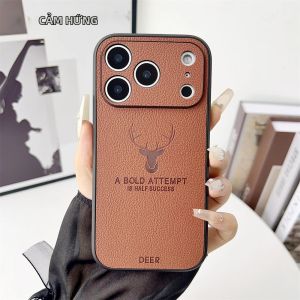 Ốp Điện Thoại Da Cừu Cao Cấp Bảo Vệ Toàn Diện Ống Kính Chống Sốc Cho iPhone 13/14/15/16/17 Pro Max Plus Air