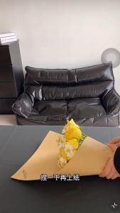Birthday Wrapping Kraft Paper Kids DIY Gift Roll Kertas Pembalut Hadiah Flowers Exquisite Domestic