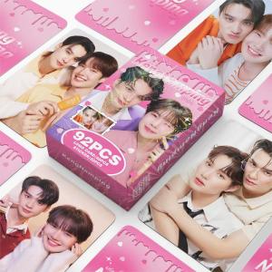 92Pcs Thai Star KengNamping Laser Lomo Cards Set - HD Drama CP Keng & Namping Photocards with Mini Stickers Collectible Items