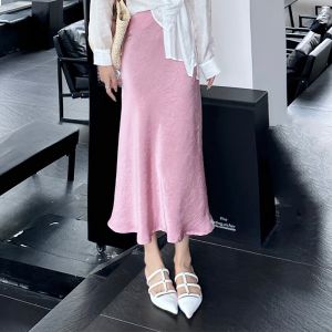 SUHUIQIAN | Acetic Satin Skirt