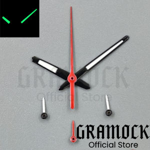 GRAMOCK Black Red Orange Silver Watch Hand Green Luminous 6PCS Per Set Fit VK63 Quartz Movement Modified Replacement Watch Parts