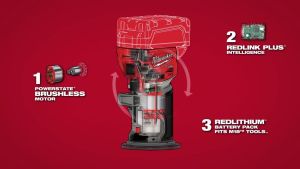 100% Genuine Milwaukee M18 FUEL Trim Router - Model M18 FTR